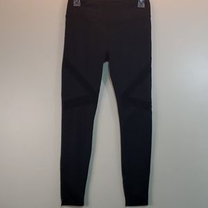 Velvet Rose mesh panels skinny leggings